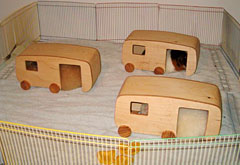 handmade wooden caravans