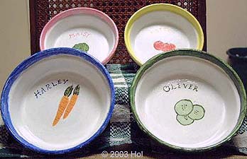 painted bowls by hol