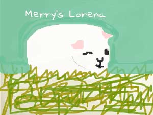 melody's painting of merry's lorena