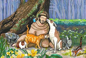 st francis and animals